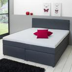 Bed boxspring 140 200 niet met topper en gratis montage acti, Huis en Inrichting, Slaapkamer | Bedden, Nieuw, Grijs, Stof, Ophalen of Verzenden