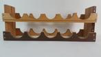 Vintage staand houten wijnrek voor 10 flessen. S6, Tweedehands verkoop, Tweedehands verkoop, Gebruikt, Ophalen of Verzenden