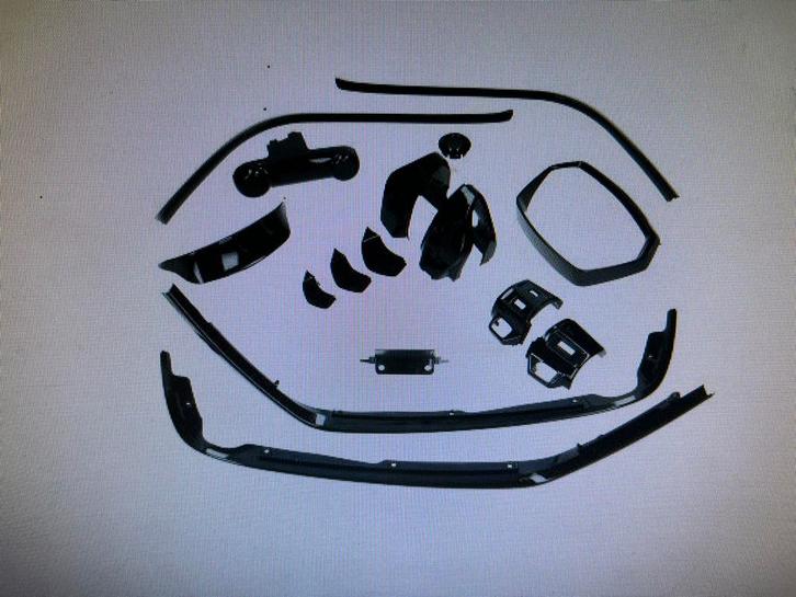 Stylingset Vespa Sprint Glans Zwart >2018 Nieuw, Fietsen en Brommers, Brommeronderdelen | Scooters, Nieuw, Vespa, Overige typen