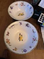 Twee mooie schalen met fruitmotief janneke brinkman, Porselein of Keramiek, Schaal, Rond, Ophalen of Verzenden