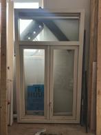 Kunststof Raamkozijn met Bovenlicht, Doe-het-zelf en Verbouw, Kozijnen en Schuifpuien, 75 tot 150 cm, Kunststof, Gebruikt, Raamkozijn