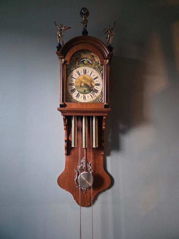 Authentieke Friese Staartklok – Prachtig, Antiek en Kunst, Antiek | Klokken, Ophalen of Verzenden