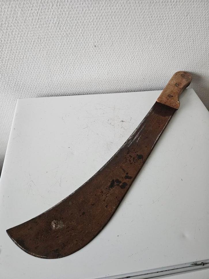 Oude Machete met Houten Handvat, Antiek en Kunst, Antiek | Gereedschap en Instrumenten, Ophalen of Verzenden