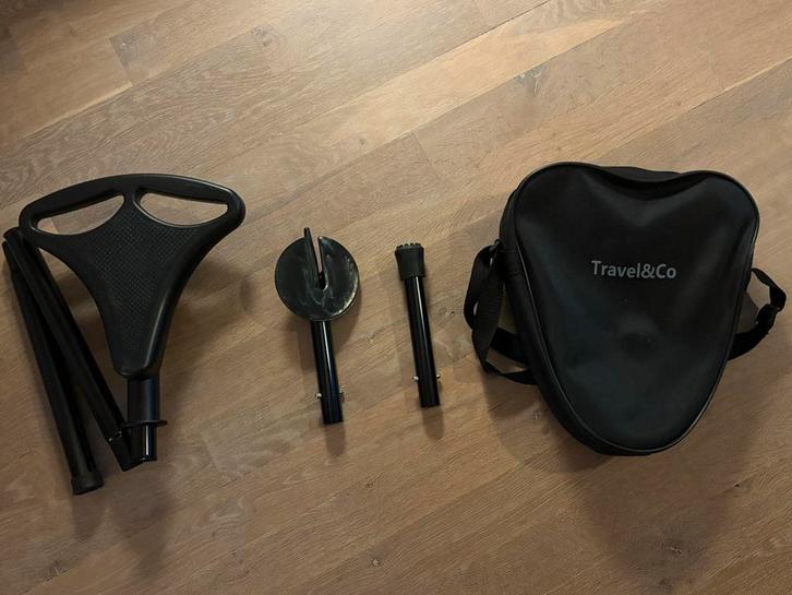 Wandelstok mét zitje. Flipstick. Zitstok. Travel & co, Diversen, Wandelstokken, Zo goed als nieuw, Verstelbaar, Opvouwbaar, Ophalen of Verzenden