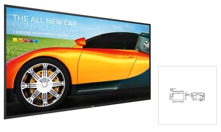 Philips 86BDL3050Q/00 86” Professionele UHD Signage Display, Computers en Software, Monitoren, Zo goed als nieuw, 60 Hz of minder