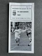 FC Den Bosch - NAC Wedstrijdprogramma 92-93, Ophalen of Verzenden, NAC Breda