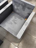 Tuinstoelen kubus, Allibert, 2 stuks, Ophalen, Gebruikt, Kunststof, 2 zitplaatsen