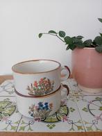 2 Vintage Wildflower Soepkommen Kommen met Bloemmotief, Ophalen of Verzenden