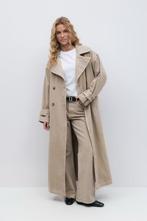 Beige denim trenchcoat, Maat 38/40 (M), Beige, Ophalen of Verzenden, Zo goed als nieuw