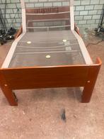 Te koop Sen.Auping Auronde 100x200 48 cm hoog kastanje kleu, Ophalen of Verzenden, Zo goed als nieuw