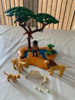 Playmobil 4830 Leeuwenfamilie met 2 apen en extra poppetje, Ophalen of Verzenden, Zo goed als nieuw, Complete set