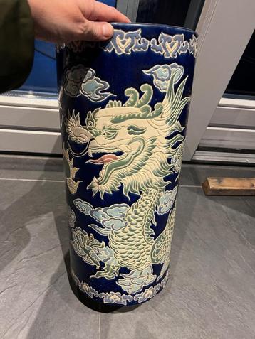 Chinese asian porselein vintage paraplubak vaas chinees  beschikbaar voor biedingen