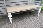 Landelijke eettafel eikenhout, Huis en Inrichting, Ophalen, 100 tot 150 cm, Eikenhout, 200 cm of meer