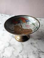 Vintage kikker cloisonné schaaltje op voet, Antiek en Kunst, Verzenden