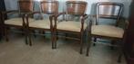 4 Schuitema Jugendstil rac Royal antique eetkamer armstoelen, Antiek en Kunst, Antiek | Meubels | Stoelen en Banken, Ophalen