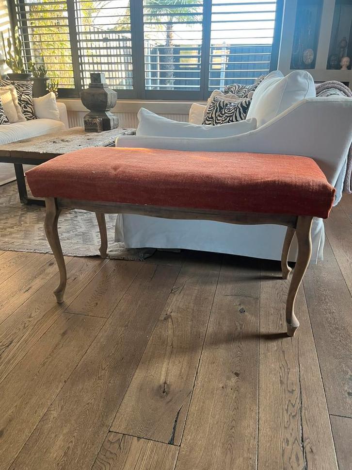 Mooi voetenbankje kelim, Huis en Inrichting, Banken | Sofa's en Chaises Longues, Zo goed als nieuw, Tweepersoons, Minder dan 150 cm