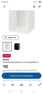 3x Ikea Metod onderkast 60x60x80, Huis en Inrichting, Keuken | Keukenelementen, Ophalen, 50 tot 100 cm, Zo goed als nieuw, Minder dan 100 cm