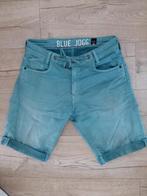 Korte jeans lang 46cm Blue Jogg maat 29 zeegroen katoen ZGAN, Overige kleuren, W32 (confectie 46) of kleiner, Ophalen of Verzenden
