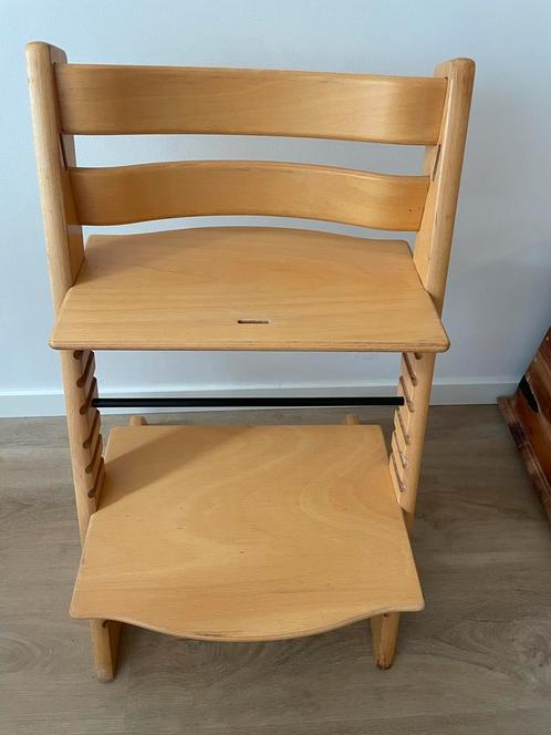 Stokke Tripp Trapp Naturel Nieuwe model, Kinderen en Baby's, Kinderstoelen, Gebruikt, Meegroeistoel, Aanschuifbaar, Ophalen of Verzenden