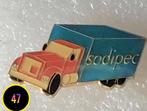 Pin Sodipac vrachtwagen, Verzamelen, Speldjes, Pins en Buttons, Verzenden, Gebruikt, Overige onderwerpen