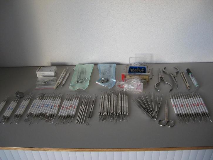 Partij tandarts instrumenten - tandheelkunde, Diversen, Verpleegmiddelen, Nieuw, Ophalen of Verzenden