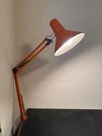 Vintage Bureaulamp met Zwenkarm, Ophalen, Gebruikt, Metaal, 50 tot 75 cm