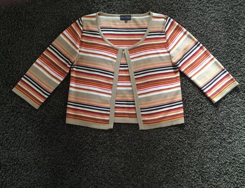 Kort wijd bolero vestje oranje/beige; Marc 'O Polo mt 36, Kleding | Dames, Truien en Vesten, Zo goed als nieuw, Maat 36 (S), Overige kleuren