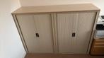 Roldeurkast 2x met een blad over de 2 kasten heen, Huis en Inrichting, Kasten | Roldeurkasten en Archiefkasten, Ophalen, Overige materialen