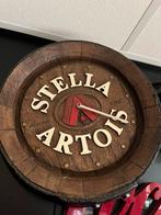 Stella artois bier klok boomstam, Verzamelen, Ophalen, Zo goed als nieuw, Overige merken