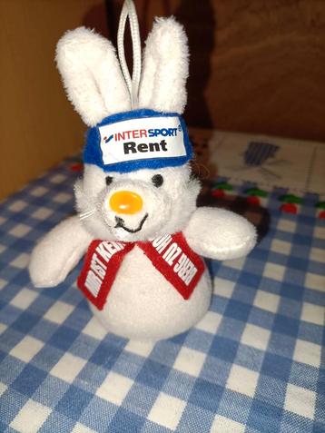 Intersport rent konijn knuffeltje 12 cm groot  beschikbaar voor biedingen