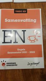 ExamenOverzicht - Samenvatting Examenstof Engels VMBO KB, Nederlands, Ophalen of Verzenden, Zo goed als nieuw, ExamenOverzicht