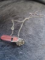 Ketting Pendant Watermeloen Toermalijn (Gevoelens) Zilver, Sieraden, Tassen en Uiterlijk, Ophalen of Verzenden, Zo goed als nieuw
