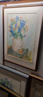 Schilderij met houten lijst, Antiek en Kunst, Kunst | Schilderijen | Klassiek, Ophalen of Verzenden