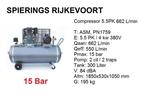 Compressor 15 bar 650 l/min  vrachtwagenbanden truck LKW, Doe-het-zelf en Verbouw, Ophalen of Verzenden, Nieuw, 400 tot 800 liter/min