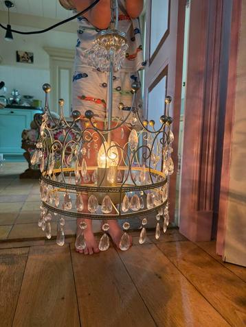 Kroontjeslamp/kroonluchter met pegels beschikbaar voor biedingen