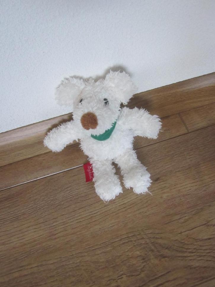 Sigikid exclusief Persil wit pluche knuffel beer of hond, Kinderen en Baby's, Speelgoed | Knuffels en Pluche, Nieuw, Beer, Ophalen of Verzenden