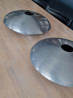 2 colmore grote metaal rond vazen vaas schaal vaas, Huis en Inrichting, Woonaccessoires | Vazen, Overige materialen, Overige kleuren