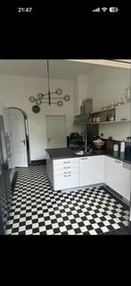 Zwart Granieten kookeiland en aanrechtblad 4.5 cm dik, Gebruikt, Zwart, Ophalen of Verzenden, Minder dan 100 cm