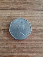 50 Pence 1969 - Zeldzame Britse munt!, Ophalen of Verzenden, Overige landen, Losse munt