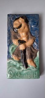 Geglazuurd aardewerk St. Christoffel, Ophalen of Verzenden