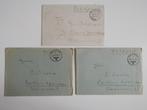 Duitse Rijk, 3 Brieven Soldaat Sachse Op Reis Naar Oslo 1943, Postzegels en Munten, Ophalen, Brief
