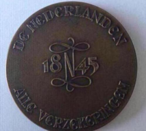 Bronzen penning De Nederlanden van 1845 [1954], Postzegels en Munten, Penningen en Medailles, Brons, Ophalen of Verzenden
