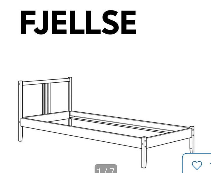 Bed  grenen ikea 1 persoons bed, Huis en Inrichting, Slaapkamer | Bedden, Gebruikt, Eenpersoons, 90 cm, 200 cm, Hout, Bruin, Ophalen