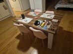 Te Koop: Eettafel en 4 Stoelen, Huis en Inrichting, Ophalen, Zo goed als nieuw, Rechthoekig