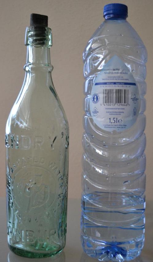 Hendry's Edinburgh Bottled water fles oud schotland D1, Antiek en Kunst, Curiosa en Brocante, Ophalen