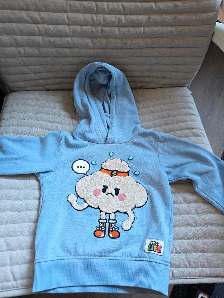 Leuke licht blauwe hoodie maat 92 van H&M, Kinderen en Baby's, Kinderkleding | Maat 92, Gebruikt, Jongen, Trui of Vest, Ophalen of Verzenden