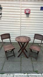 Bistro tuinset FSC hardhout kwaliteit inklapbaar, Tuin en Terras, Tuinsets en Loungesets, Ophalen, Zo goed als nieuw, Hout, 2 zitplaatsen