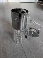 Mooie hanglamp van metaal, glas en steentjes., Ophalen of Verzenden, Zo goed als nieuw, Glas, Minder dan 50 cm