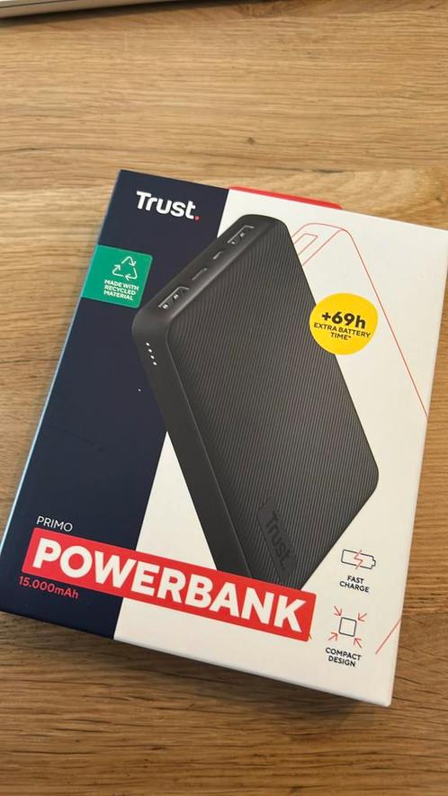 Nieuw Powerbank: Trust Primo 15.000 mah, Telecommunicatie, Powerbanks, Nieuw, Ophalen of Verzenden