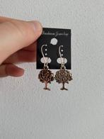 Oorbellen Levensboom Zilverkleurig, Overige materialen, Hangers, Nieuw, Ophalen of Verzenden